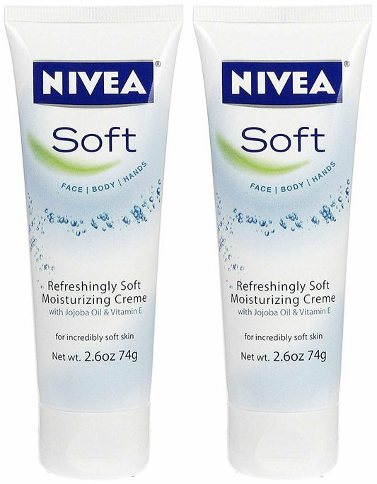 Nivea Soft Moisturizing Creme Refreshing Jojoba Oil & Vitamin E 2.6 oz 2   