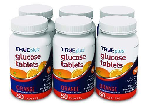 Trueplus Glucose Tablets Blood Pressure & Energy Support Orange 50 ct