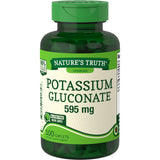 Nature's Truth Vitamins Potassium Gluconate Gluten Free Caplets 595 mg 100 Ct
