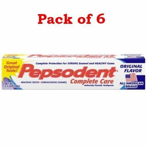 Pepsodent Complete Care Anticavity Fluoride Toothpaste Original 5.5 Oz    6