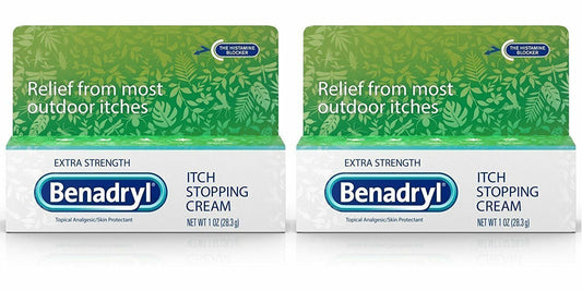 Benadryl Extra Strength Anti-Itch Topical Cream Skin Protectant 1 Oz    2