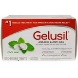 Gelusil Antacid & Anti Gas Heartburn Relief Cool Mint Chewable Tablets 100 ct