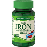 Natures Truth Easy Iron Quick Release Capsules Dietary Supplement 28mg 90 Count