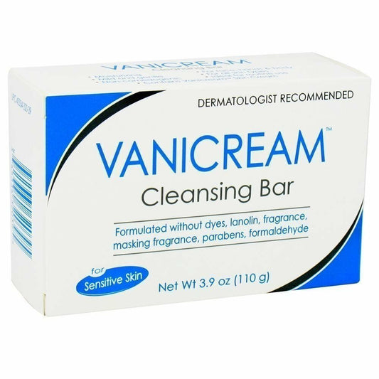 Vanicream Cleansing Bar Sensitive Skin Paraben Free Fragrance Free 3.9oz 6