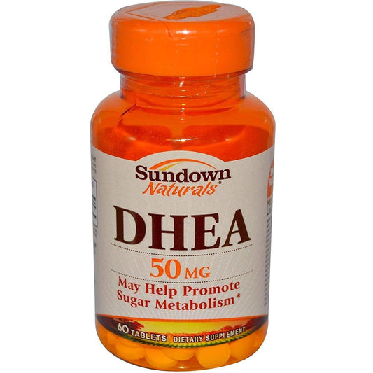 Sundown Dhea 50mg Tablet Dietary Supplement Non Gmo Vegetarian Gluten Free 60ct
