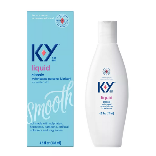 K-Y Liquid Classic Water Based Natural Feeling Gentle Personal Lubricant 5 Ounce