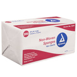 Dynarex Gauze Sponges Non Woven Non Sterile Disposable 4 x 4 Inch 4 Ply 200 ct