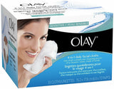 OLAY Daily Facials 5-in-1 Clean Water Activated Dry Cloths Fragrance Free 33 Ct