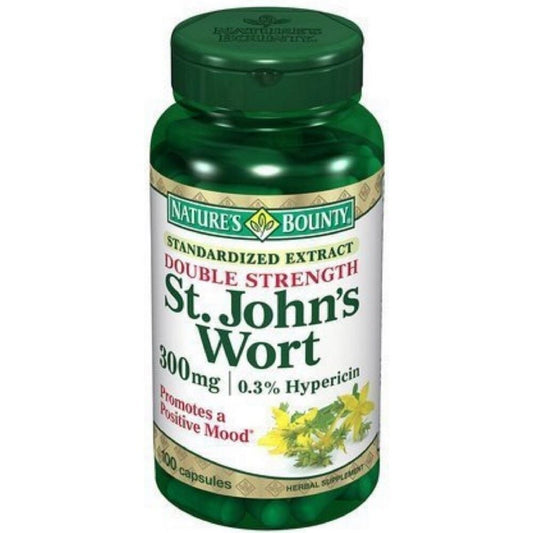 Nature's Bounty St. John's Wort 300mg Supplement Promotes Positive Mood 100 ct