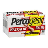 Percogesic Magnesium Salicylate 500mg Pain Reliever Backache Relief Caplets 48ct