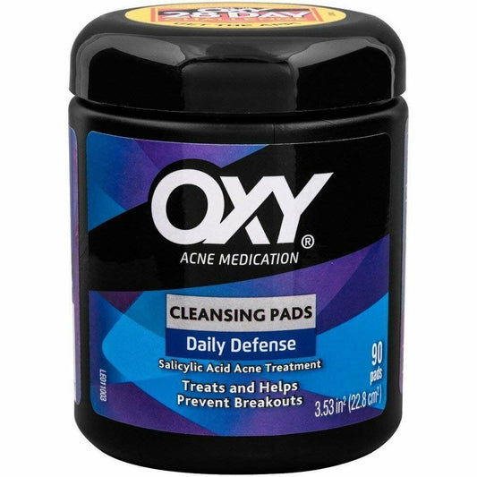 Oxy Acne Medication Deep Pore Cleansing Pads Daily Defense Oil Free Pad 90 Count