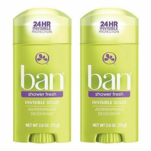 Ban Invisible Solid Shower Fresh Antiperspirant Deodorant 2.6 Ounce