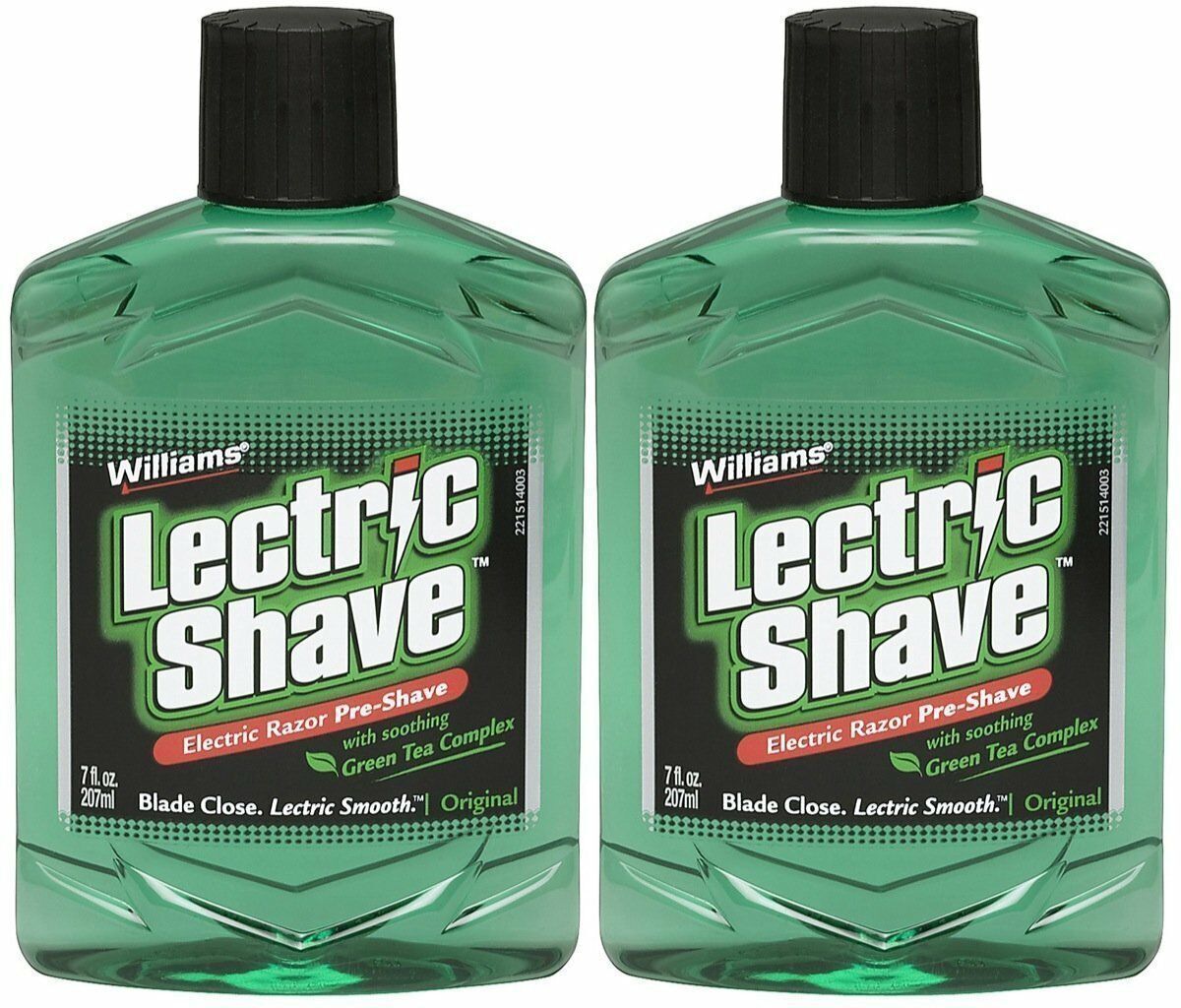 William Lectric Shave Electric Razor Pre Shave Soothing Green Tea 7oz    2