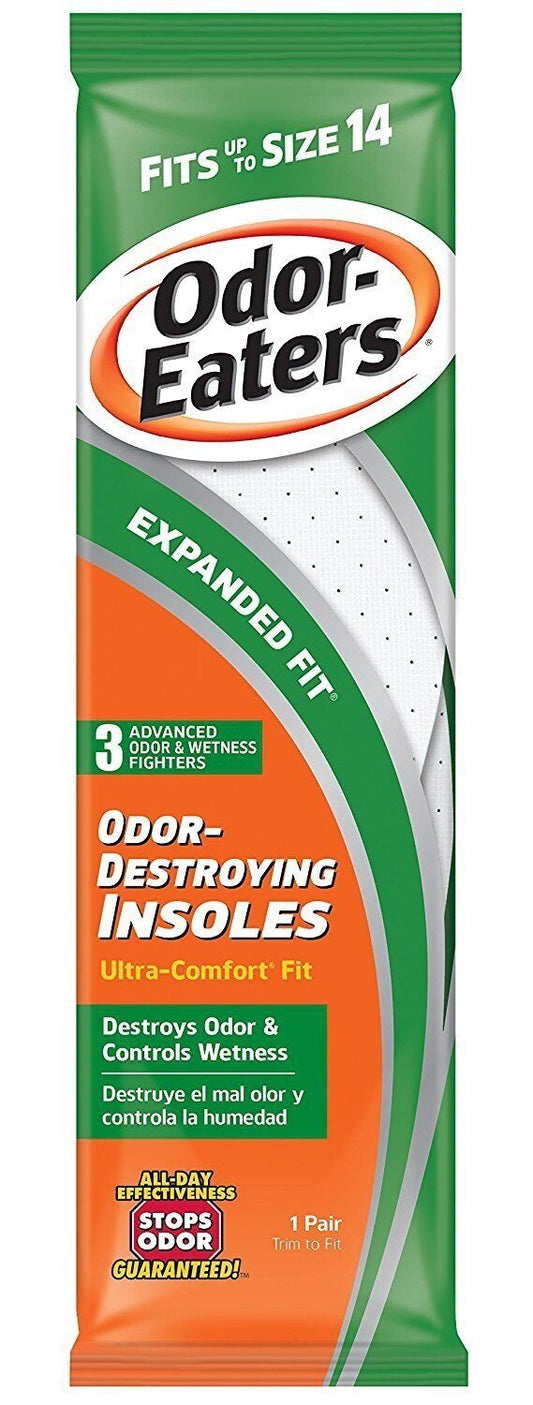 Odor-Eaters Odor Destroying Ultra Comfort Fit Insoles Expanded Size 14 1 Pair