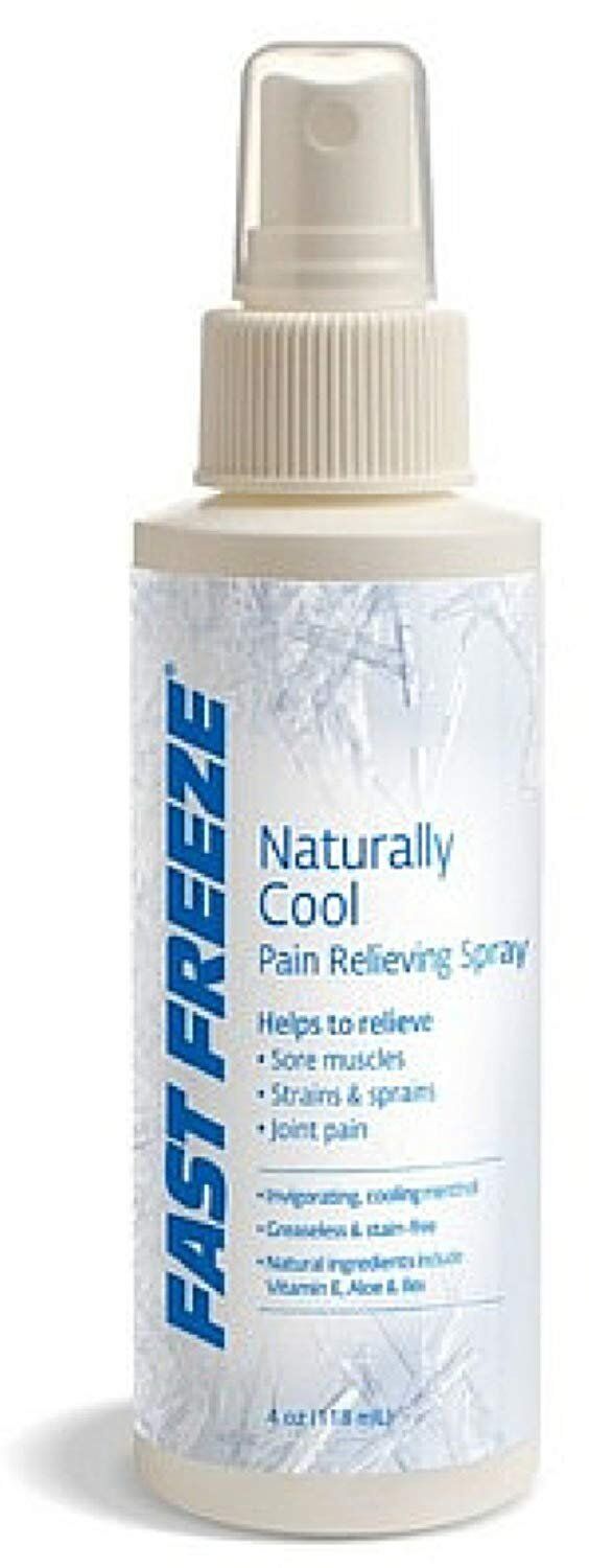 Fast Freeze Naturally Cool Pain Relieving Spray Greaseless & No Stain 4oz 2