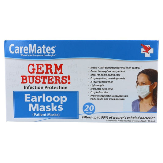 CAREMATES PATIENT MASKS - 20 EA