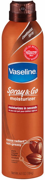 Vaseline Spray & Go Moisturizer Cocoa Radiant - 6.5 OZ
