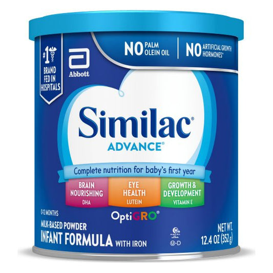 Similac? Advance?* Infant Formula with Iron, Baby Formula, Powder, 12.4 oz Can